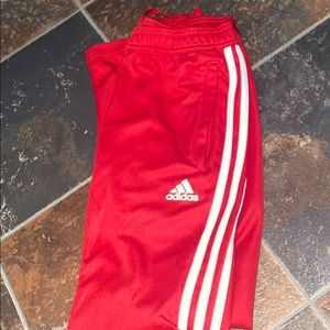 Red Adidas Sweat Pants